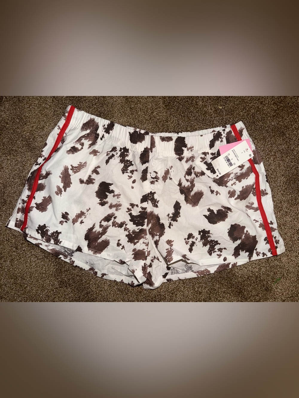 Zoe + Liv | Intimates & Sleepwear | New
Cow Print Pajama Shorts Sz Large NWT